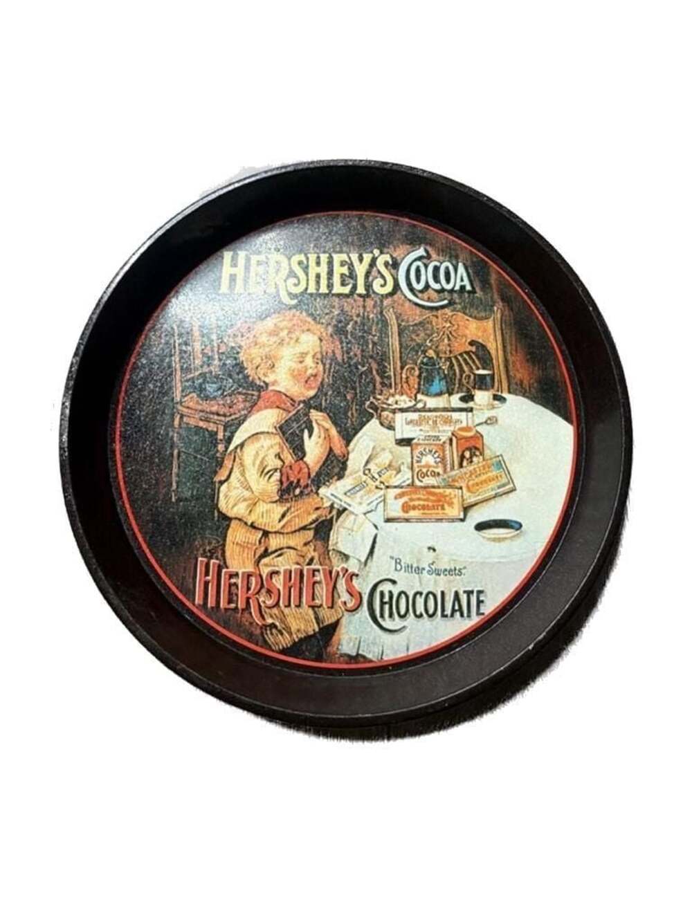 Vintage Bristol Ware Hershey's Cocoa and Chocolate Serving Tray